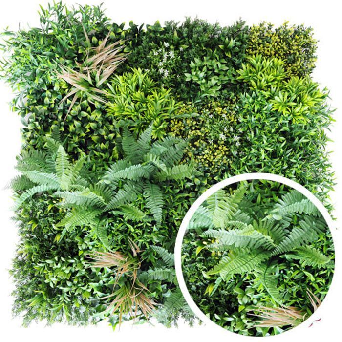 Mur Végétal Artificiel OXYGÈNE - 1m x 1m Mur Végétal Artificiel OXYGÈNE - 1m x 1m