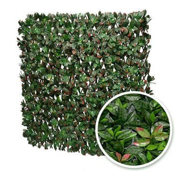 Treillis Extensible Feuilles imitation photinia 1m x 2m