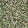 Treillis extensible artificiel feuilles de vigne vierge en bois