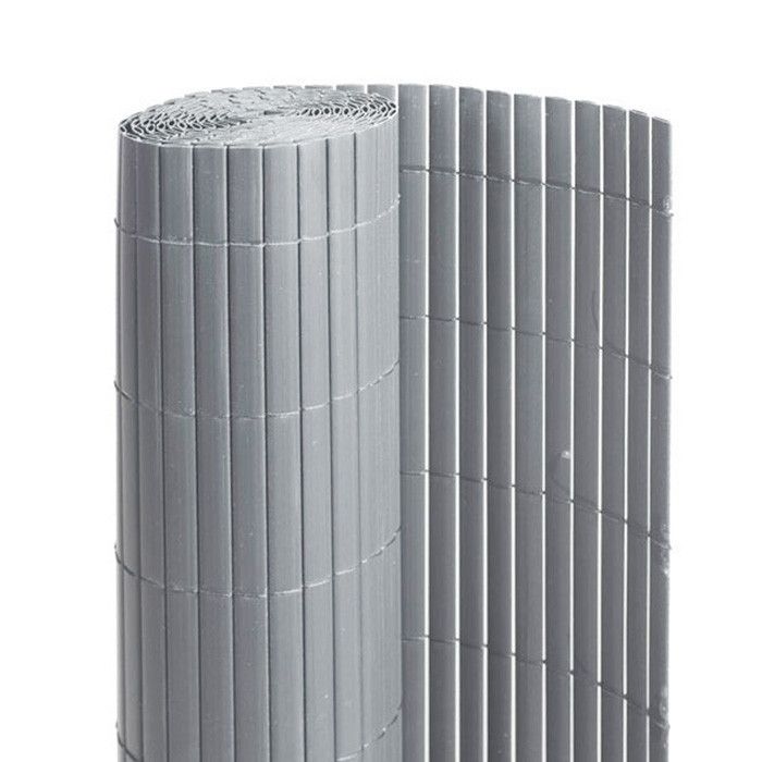 Canisse PVC - Gris - Double Face