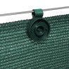 Clips de fixation pour brise vue vert foncé france green