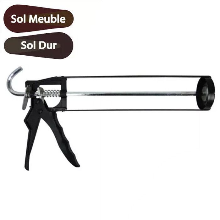 Pistolet à cartouche pour tube de colle sur sol meuble et dur