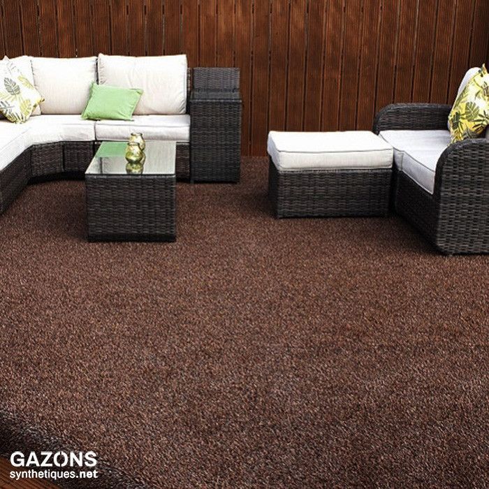 faux gazon marron magic color