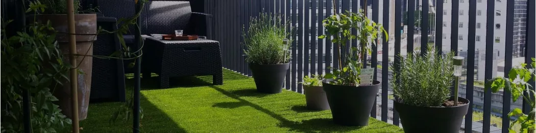 pelouse synthétique pour balcons terrasses