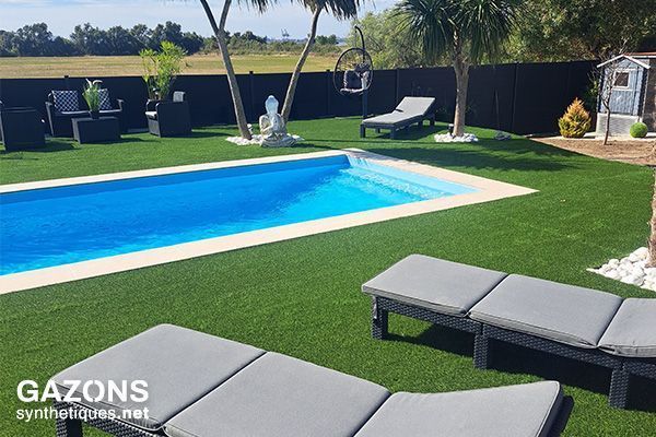 gazon synthétique jardin 42mm
