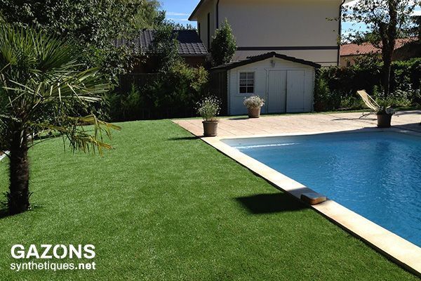 fausse pelouse pourtours de piscine 42mm