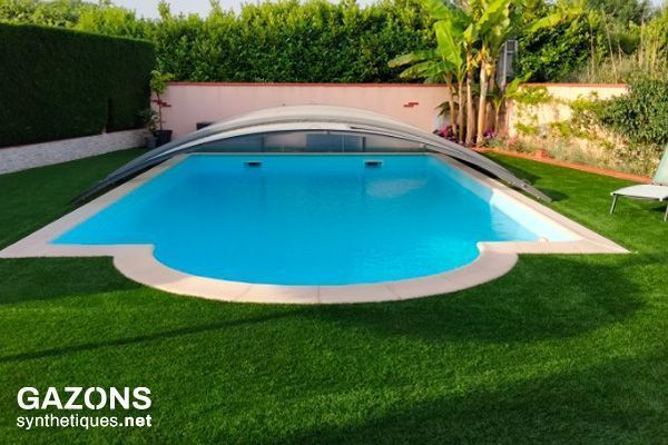pelouse artificielle piscine 47mm